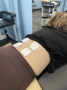 Physiotherapy electrotherapy for lower back pain